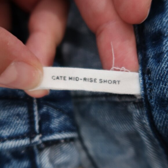 Rag & Bone Womens Cate Mid Rise Shorts Jean Denim Distressed Bottoms 27 - Picture 13 of 17